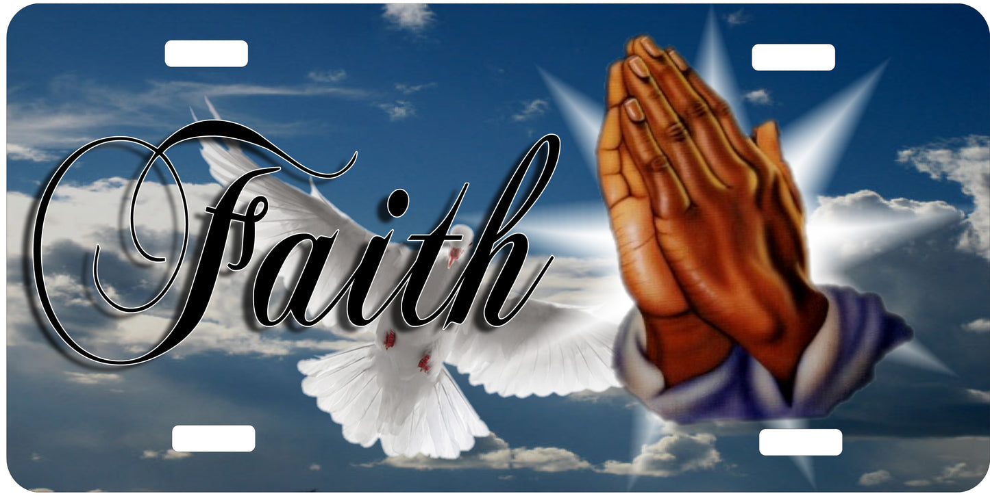 Faith License Plate