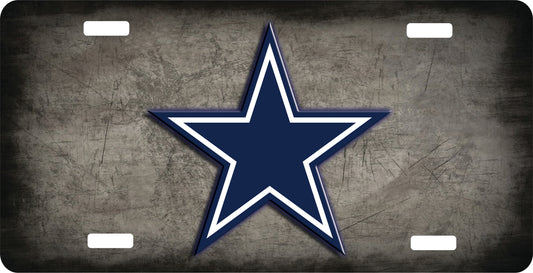 Blue Star License Plate - Custom Personalized Sublimation Plate | Patriotic Gift