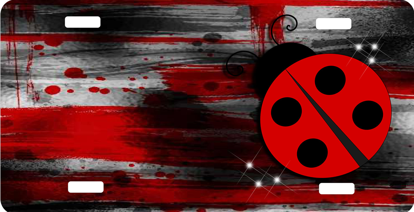Lady Bug License Plate - Custom Personalized Sublimation Plate | 10 Colors