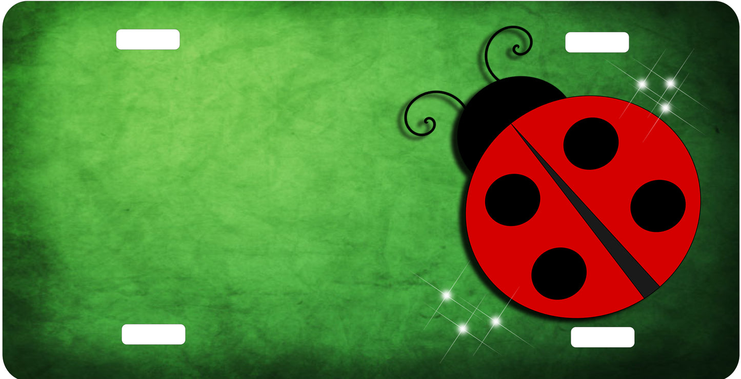 Lady Bug License Plate - Custom Personalized Sublimation Plate | 10 Colors