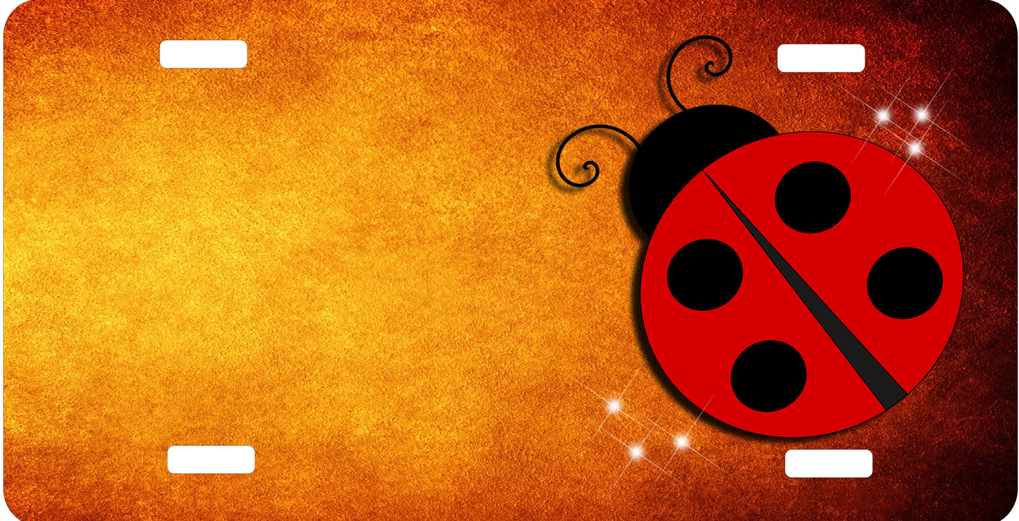 Lady Bug License Plate - Custom Personalized Sublimation Plate | 10 Colors