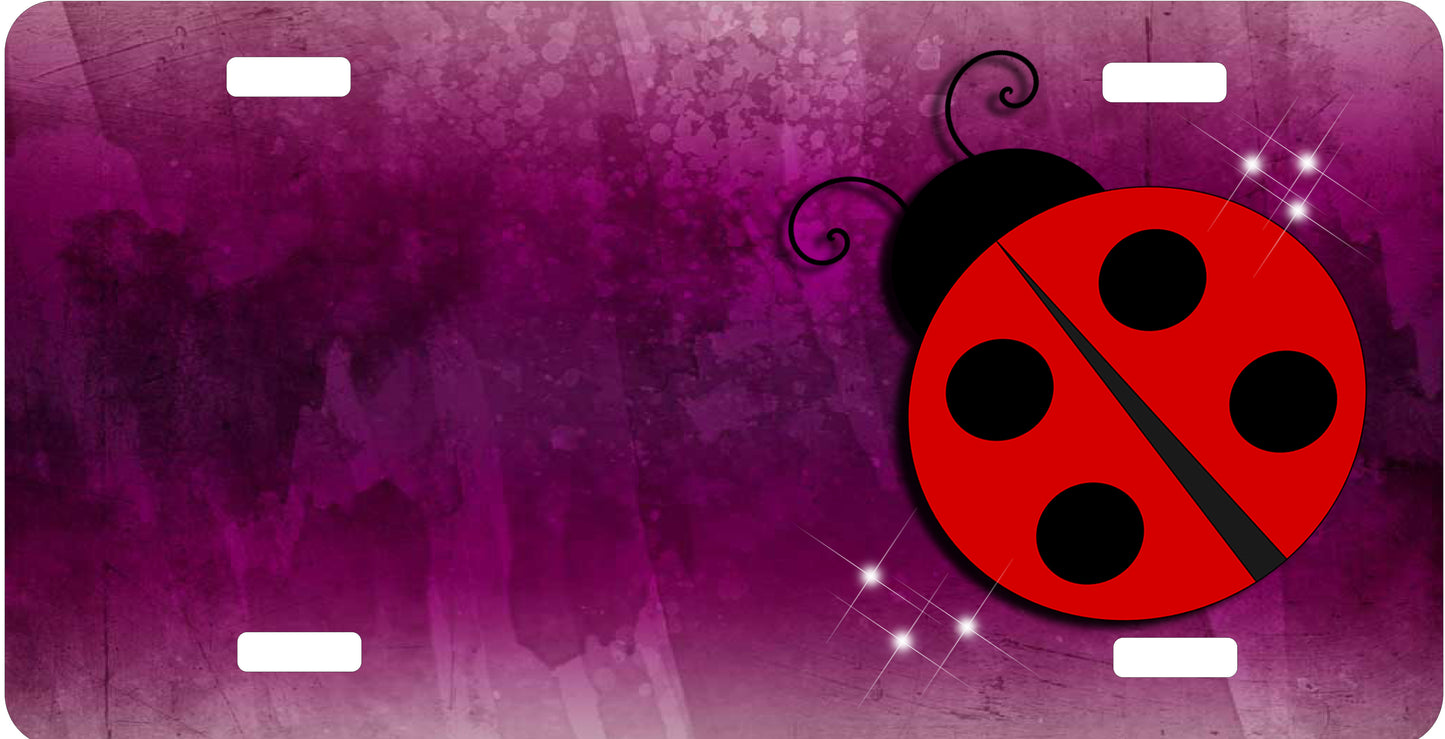 Lady Bug License Plate - Custom Personalized Sublimation Plate | 10 Colors
