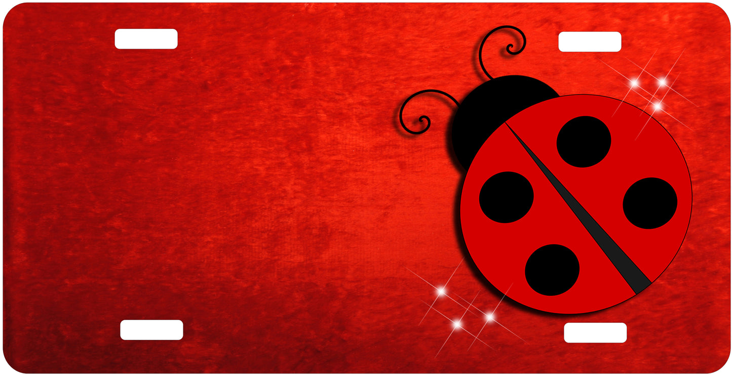 Lady Bug License Plate - Custom Personalized Sublimation Plate | 10 Colors