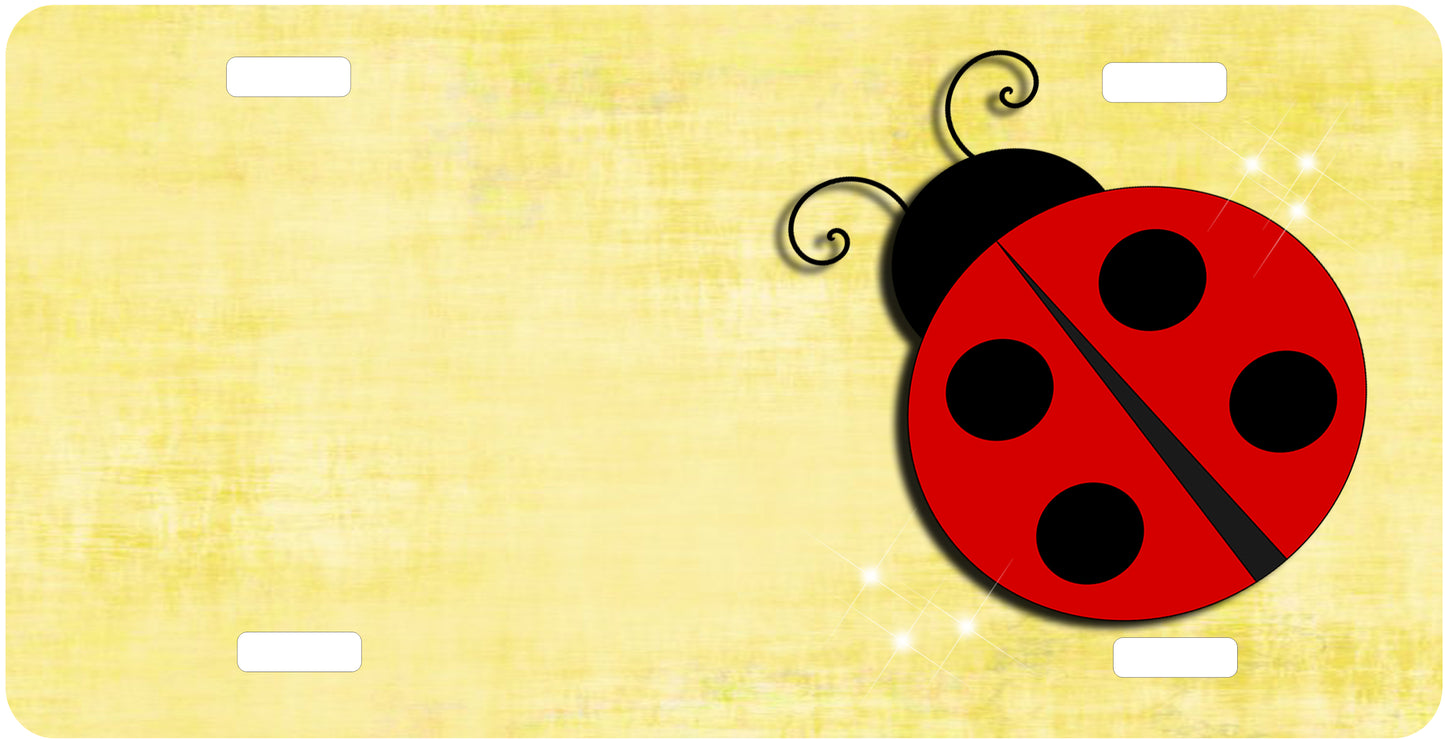 Lady Bug License Plate - Custom Personalized Sublimation Plate | 10 Colors