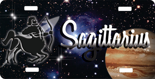 Sagittarius License Plate - Custom Zodiac Sublimation Plate | Personalized