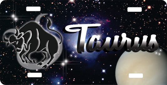 Taurus License Plate - Custom Zodiac Sublimation Plate | Personalized