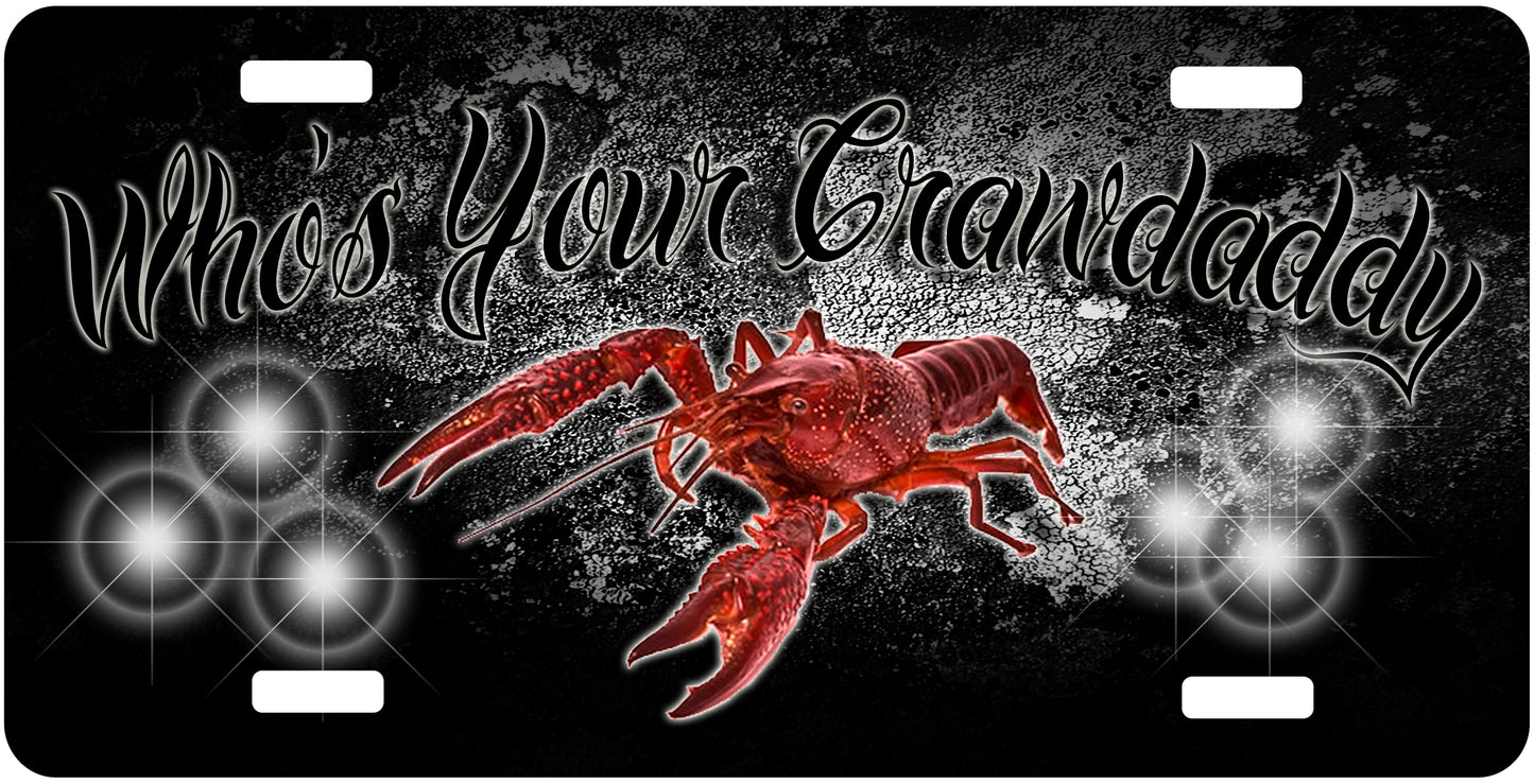 Crawfish License Plate - Custom Louisiana Pride Sublimation Plate | 8 Colors