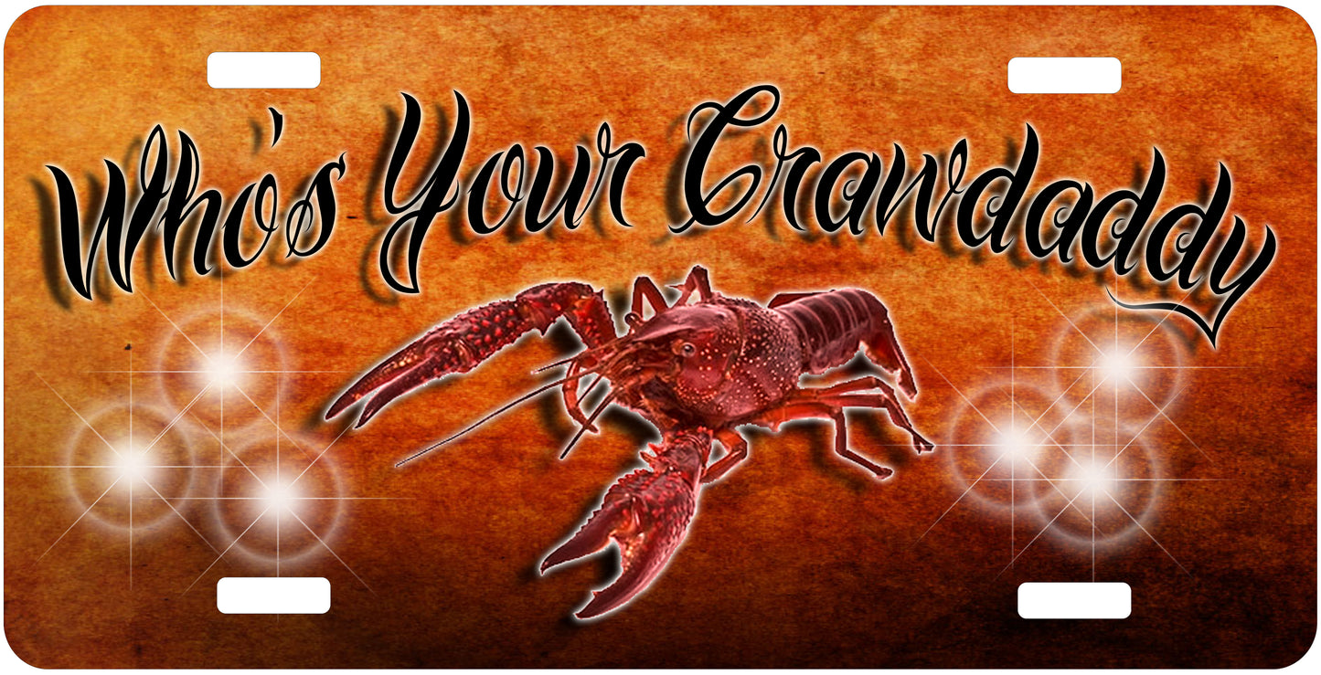 Crawfish License Plate - Custom Louisiana Pride Sublimation Plate | 8 Colors